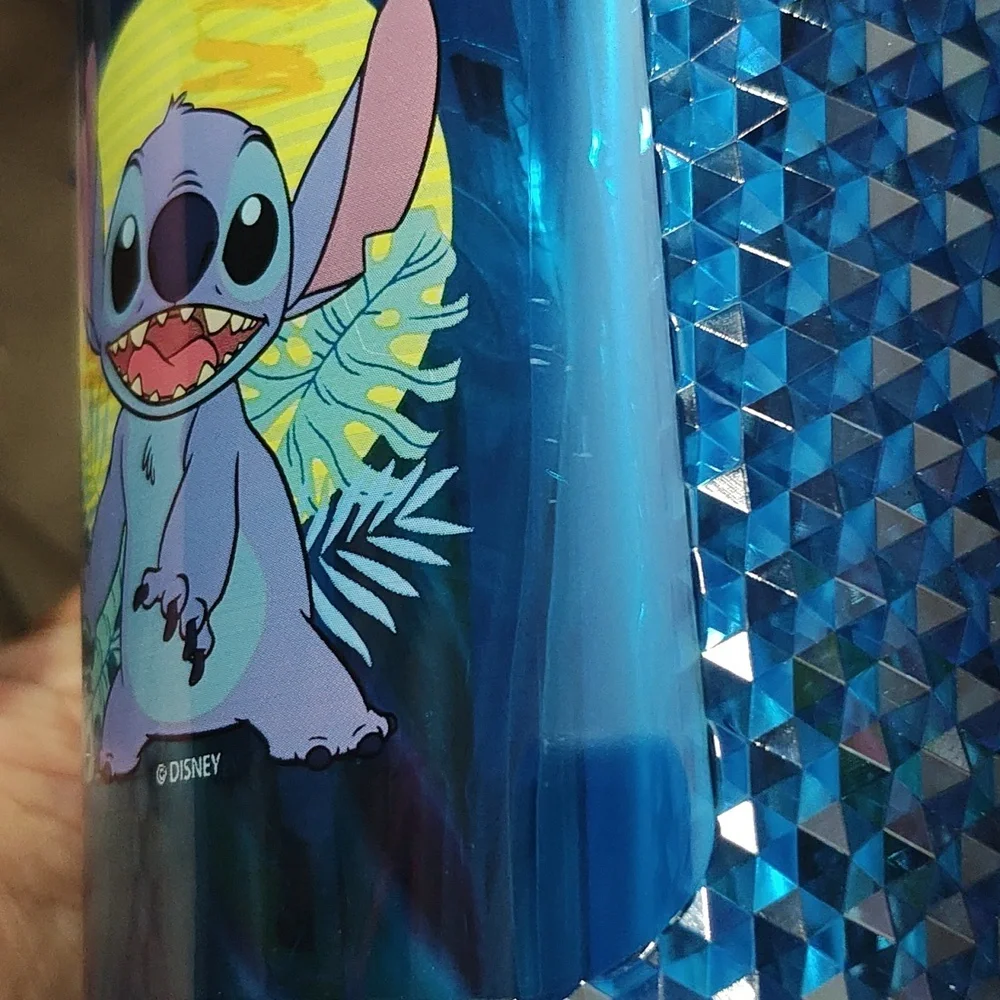 Disney Stitch Iridescent Blue Tumbler with Straw - Picture 8 of 9